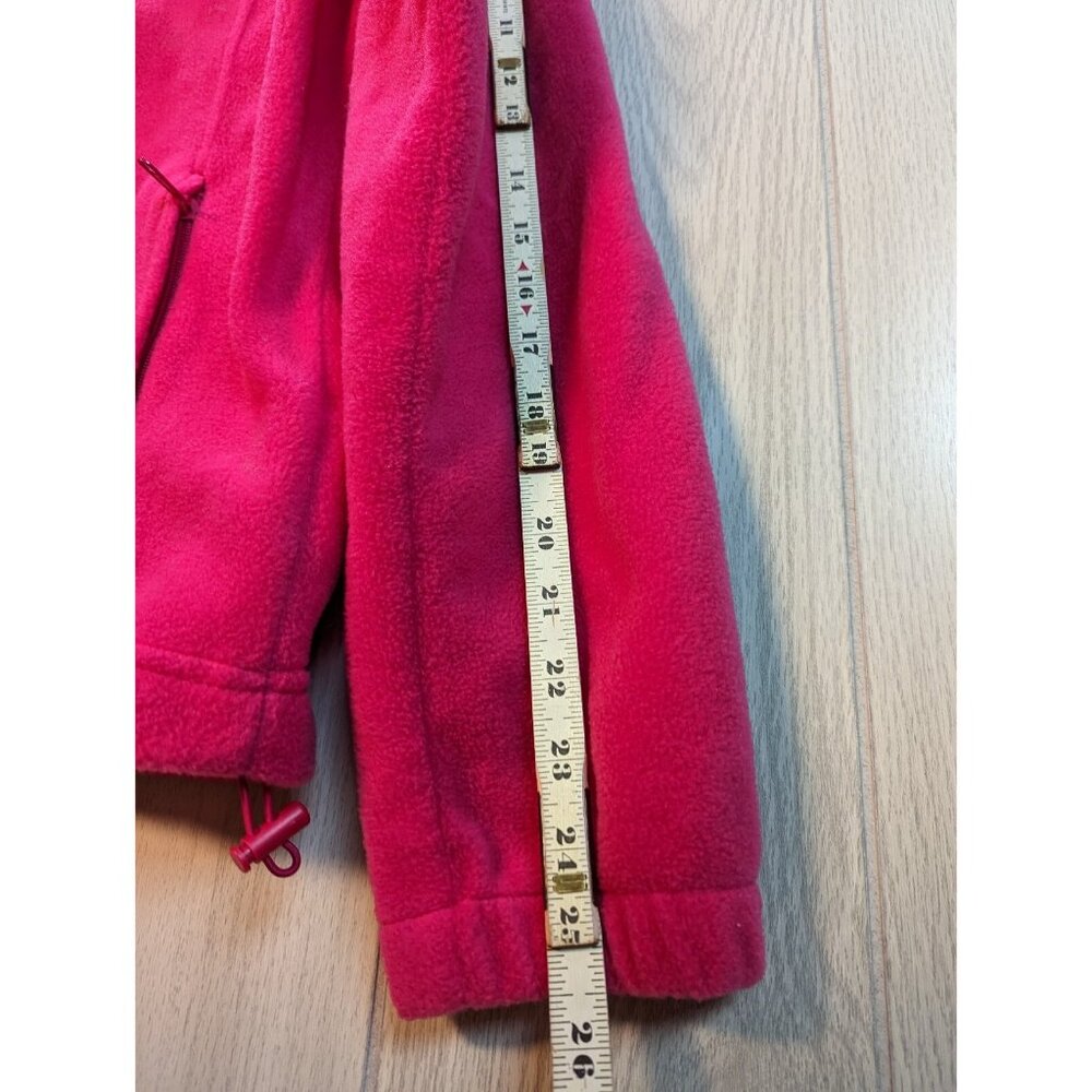 Columbia Sweater Womens Large Hot Pink Fleece Long Sleeve Full Zip Polyester - Picture 5 of 6